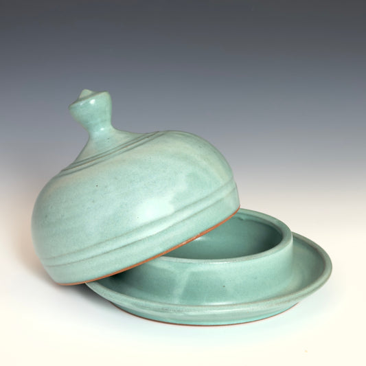 Butter Dish - Patina Blue